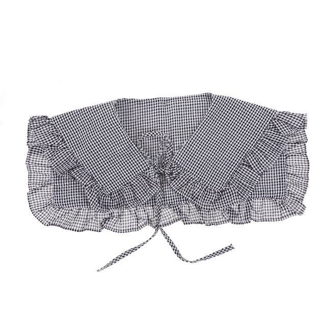 1 pieza de cuello falso de camisa de algodón para mujer, cuello falso desmontable, cuello falso de encaje