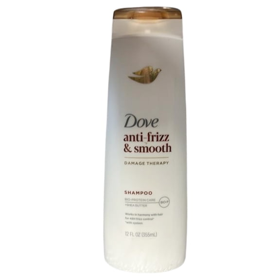 Pack of (3) Dove Anti-Frizz & Smooth Damage Therapy Shampoo 12 fl oz