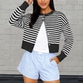thumbnail image 2 of MEICHEN Cardigan for Women Fashion Cropped Cardigan Lightweight Fall Women Clothes Cotton Knit Button Open Front Sweater Tops for Women Trendy, 2 of 5