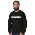 thumbnail image 5 of Funny Fathers Day Gift Dadzilla Men's Long Sleeve Tee T Shirt Brisco Brands L, 5 of 6