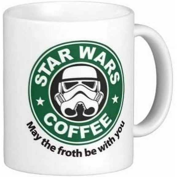 May the Froth Be With You 11 Ounces Funny Coffee Mug