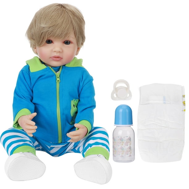Dioche Reborn Baby Gift Set Baby Doll Full Body Silicone Boy For Child 