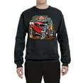 thumbnail image 2 of Wild Bobby, Vintage Hot Rod Old Garage Cars and Trucks Unisex Crewneck Graphic Sweatshirt, Black, Small, 2 of 3