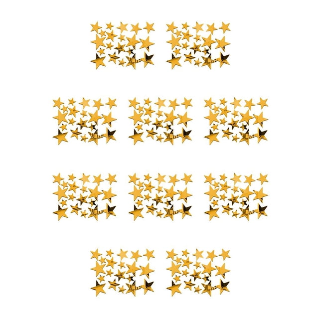 Toystoory 20 piezas espejo pegatinas de pared arte acrílico nevera calcomanías autoadhesivo decorativo extraíble hogar TV decoración interior plata Type1 NO1 Toystoory CBP124327
