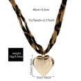 thumbnail image 4 of Collar Crucifix BJR con temática oceánica de verano y flor con estampado de leopardo, 4 of 4