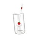 thumbnail image 3 of Vaso de cristal con forma de fresa, transparente, 400 ml, reutilizable Estilo B, 3 of 9