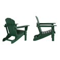 thumbnail image 2 of Chaise Adirondack Pliante en Poly pour Extérieur (Ensemble de 2), 2 of 6