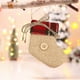 thumbnail image 5 of Adornos navideños de lino hechos a mano | Colgantes festivos con formas festivas | Decoración de tela a cuadros rojos con botones | Conjunto de diseños variados para decoración navideña, 5 of 6