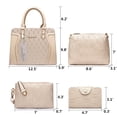 thumbnail image 3 of Set de bolsos a la moda, bolso de hombro Soperwillton Tote, 4 piezas, 3 of 7