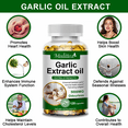 thumbnail image 2 of Mulittea Organic Garlic Capsules 5000mg for Healthy Cardiovascular and Cardiac Vitality, Support immune health, 120 Capsules, 2 of 7