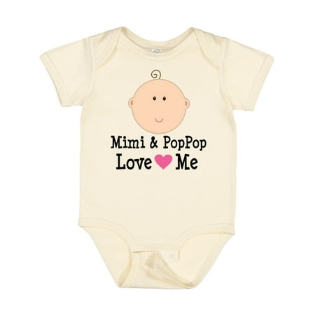 

Inktastic Mimi and PopPop Love Me Grandchild Gift Baby Boy or Baby Girl Bodysuit