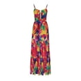 thumbnail image 4 of Puntoco Vestidos Mujer Verano Mujer Verano Sin Mangas Bohemio V-Cuello Ocio Vestido De Vacaciones, 4 of 4