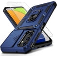thumbnail image 1 of wonima11 Vinve for Samsung Galaxy A13 5G Case, Galaxy A13 5G Phone Case,Slide Camera Cover HD Screen Protector Military Grade Magnetic Ring Holder Shockproof Kickstand Protective Case, Navy Blue, 1 of 1