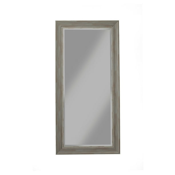 Benzara Farmhouse Style Full Length Leaner Mirror with Polystyrene