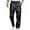 Black, variant on Men's Leather Pants Loose Windproof Trendy Straight Leg Casual Pants Men's Leather Pants Black