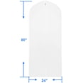 thumbnail image 2 of 50-Inch Clear Garment Bags with Zipper for Suits, Dresses, Costumes, Uniforms - 6 Pack, 2 of 4
