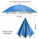 thumbnail image 2 of Uxcell Sombrero Paraguas de 30 Pulgadas, Sombrero Paraguas Manos Libres para Pesca y Camping, Azul Gota de Lluvia, 2 of 7