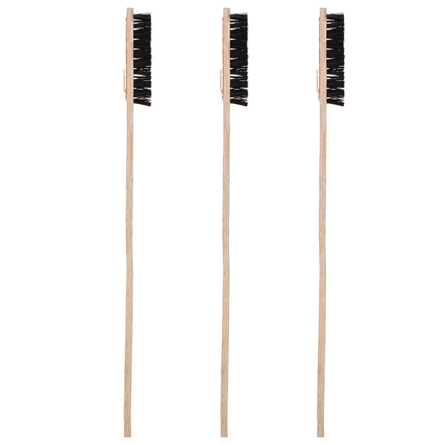MasteelfCA 3pcs Bird Cage Wooden Long Handle Brush Birds Cage Cleaning Tools Bird Accessories Random Color