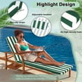 thumbnail image 5 of DTTRA Chaise Lounge Cushions Outdoor, 80 x 26 x 3 Inch, Waterproof Lounge Chair Cushion for Outdoor Furniture, Patio Lounger Pads with Removable Cover Ties Pillow for Pool, Garden Loungers, 5 of 7
