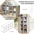 thumbnail image 5 of White Cube Storage Unit, 4-tier Bookcase with 8 Cube Storage Unit, Open Display Bookcase with Removable Back Panels for Living Room, Home Office, Bedroom, 5 of 6