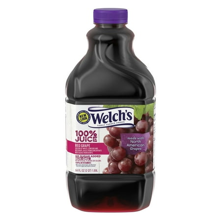 (8 Pack) Welch's 100% Juice, Red Grape, 64 Fl Oz, 1 (Best Custard E Juice 2019)