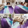 thumbnail image 5 of 6'x9' Area Rugs, Turquoise Purple Indoor Outdoor Area Rug for Living Room Bedroom, Modern Oil Painting Abstract Geometric Washable Bathroom Rugs Kitchen Floor Carpet Mats Home Decor Aesthetic, 5 of 8