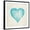 Black Frame, variant on Art.com Blue Heart Art Print by Morgan Yamada, 16" x 16"