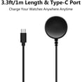thumbnail image 4 of Charger for Samsung Galaxy Watch 8/7/6/5pro/5/4/3 Active 2/Active, Replacement Smart Watch Charging Cable (Type C), 4 of 9