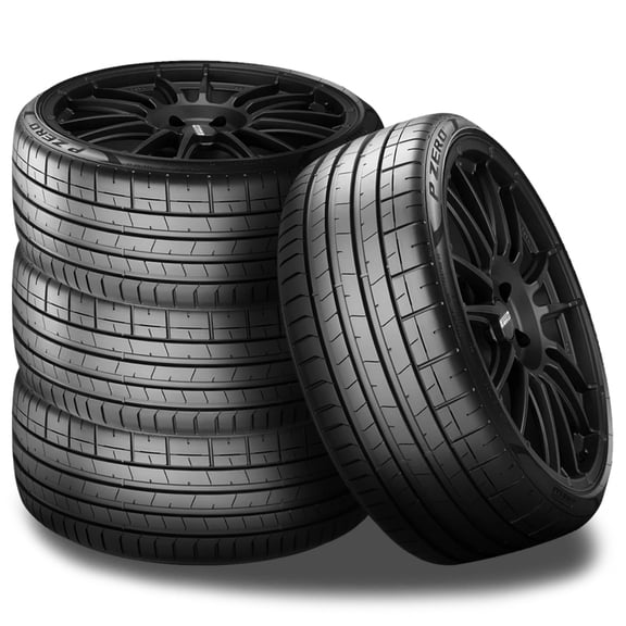 Set of 4 Pirelli P Zero (PZ4)-LUXURY 255/35R19 96Y High Performance Summer Tires PZERO P2750800 / 255/35/19 / 2553519 Fits: 2013 Audi A4 Quattro Premium Plus, 2009-14 Audi A4 Base