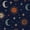 Color 3, variant on Peel and Stick Wallpaper Moon Sun Vintage Stars Dark Blue Mystical Bohemian Wall Mural 17.7in x 9.8ft Self Adhesive Removable Wall Paper Renter Friendly Wallpaper for Nursery Bedroom Cabinets