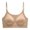 Khaki, variant on Xijirk Women Bra Thin Shoulder Straps Seamless Wireless Embossed Letter Sports Bra for Daily Fitness Wear,Beige,M