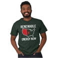 thumbnail image 5 of USA Renewable Energy Climate Change Men's Graphic T Shirt Tees Brisco Brands S, 5 of 6