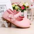 thumbnail image 4 of GiLiling Flats for Girls, Mary Jane Dress Shoes, Closed-Toe Ballet Flats with Scalloped Bow, Flat Heel for School Formal Occasions (Pink, 5-5.5 Years), 4 of 6