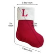 thumbnail image 4 of HBBKVI 10" Knitted Christmas Stockings with Initials, Embroidered Monogram Christmas Socks for Chirstmas Tree Fireplace, Christmas Stockings Gift Bag, 4 of 7