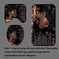 thumbnail image 4 of 4PCS Gold Glitter Hello Gorgeous Shower Curtain Sets, Watercolor Pink Floral Black and White Striped Perfume Makeup Modern Fashion Women Bathroom Decor, Non-Slip Bath Mat Toilet Rug, Hibiscus, 4 of 7