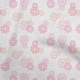 thumbnail image 1 of oneOone Cotton Cambric White Fabric Floral Fabric For Sewing Printed Craft Fabric By The Yard 56 Inch Wide, 1 of 4