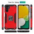 thumbnail image 2 of NIFFPD Galaxy A13 5G Case, Samsung A13 5G Case with Screen Protector, Ring Kickstand Shockproof Cover for Samsung Galaxy A13 5G Red, 2 of 7