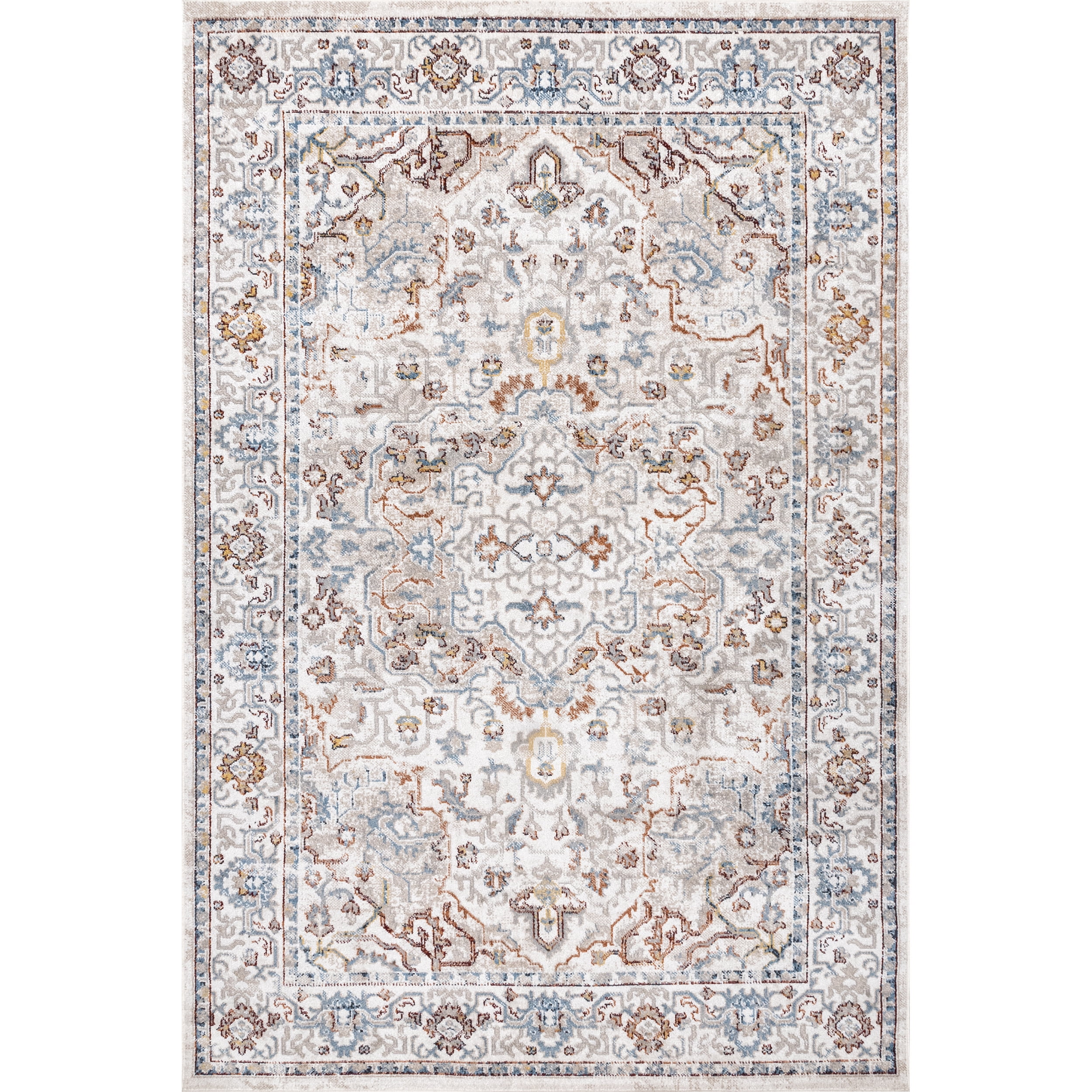 nuLOOM Cady Machine Washable Transitional Area Rug, 3' x 5', Beige