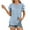 Blue, variant on Layered Satin Peplum Blouse 2025 Spring Business Casual Shirt with Triple Ruffles, Wrinkle-Free Office Wear for Presentation Days, Pearl Button Accents, Green Spring And Summer Satin Pleated Three