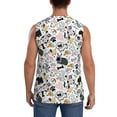 thumbnail image 4 of Haiem Men's Puppy Print Tank Tops Summer Sleeveless Cut Off Workout T-Shirts Fitness Vest Athletic Undershirts-Small, 4 of 8