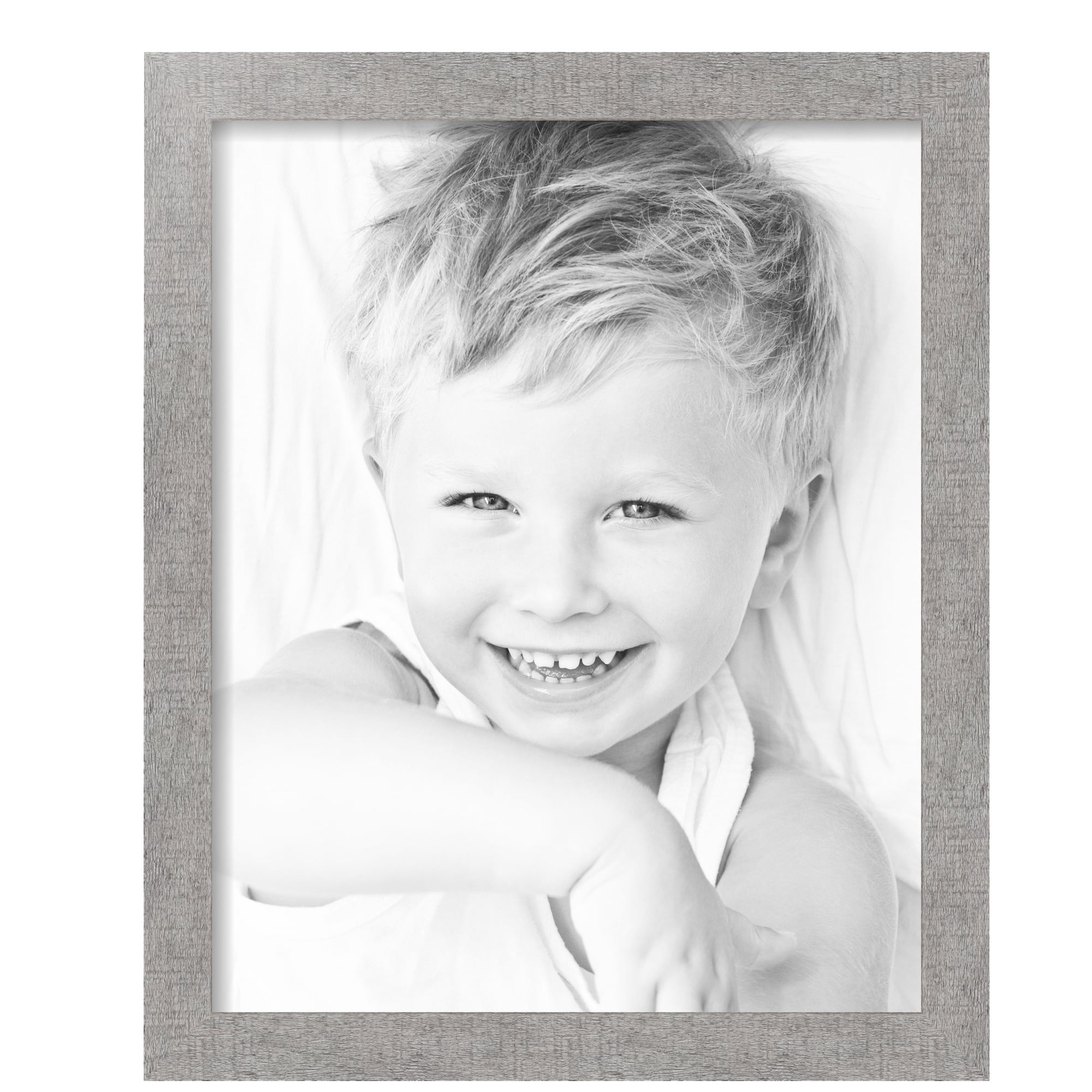 ArtToFrames 16" x 20" Winter White Barnwood 1.5 Inch Picture Frame, 16x20 inch Brown MDF Poster Frame (WOM-4661), 2 Pack