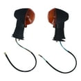 thumbnail image 3 of Motorcycle Front Turn Signal, Front Indicator Lights Perfect Fit  For Motorbike White,Yellow,Black, 3 of 8