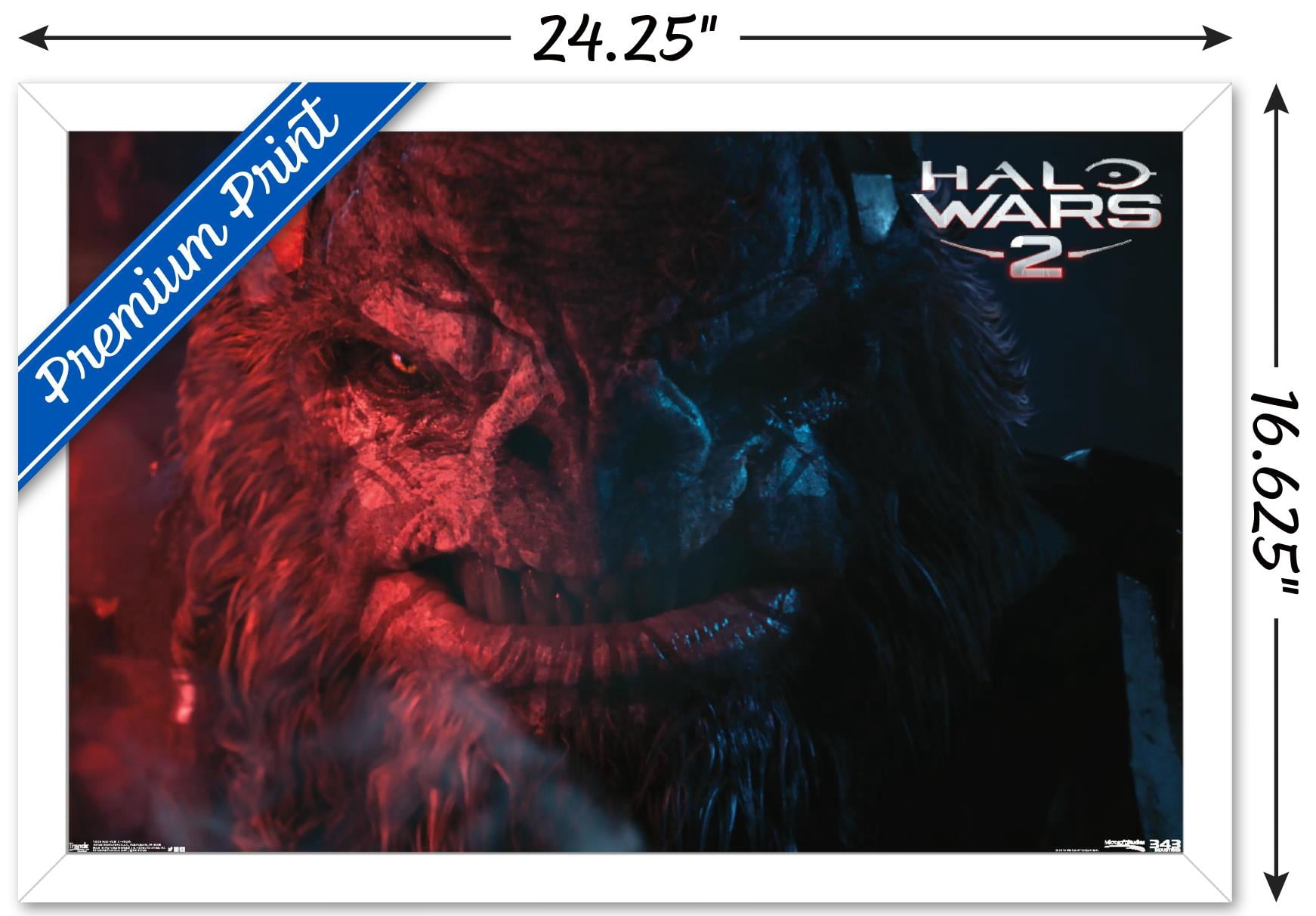 Halo: Halo Wars 2 - Villain Wall Poster, 14.725" x 22.375", Framed