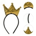 thumbnail image 5 of Unique Bargains 1 Pc Fashion Crown Sequins Headband for Women for Girls Yellow, 5 of 6