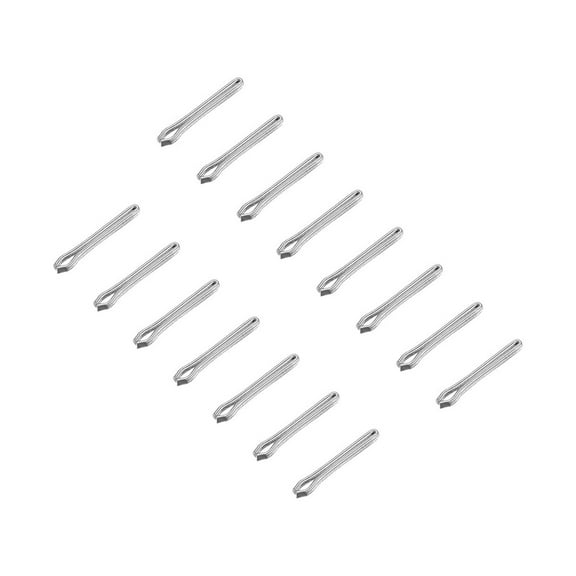 Uxcell 15 Pack 11mm Watch Band Link Cotter Pin, Stainless Steel 0.9mm Dia. Silver Tone