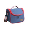 thumbnail image 2 of Bolsa de almuerzo para mujer portátil más grande de tela Oxford con correa de hombro para fiambrera con aislamiento grueso de papel de aluminio doble tholdsy JJ16034-00, 2 of 7