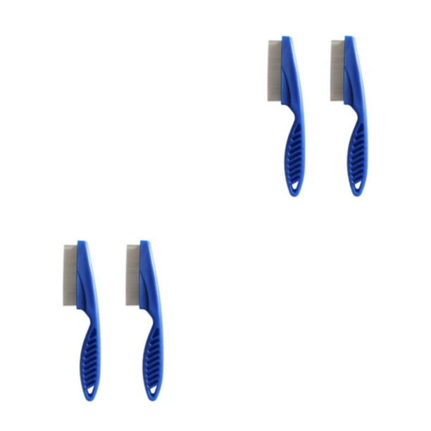 Methold 2 pack/lote agarre cómodo y elegante peine profesional para pulgas para mascotas peine para animales duradero azul L azul l 2Conjunto