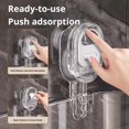 thumbnail image 3 of Hyasfey Storage Rack Large Capacity Strong Load-bearing Easy to Install No-Drill Bathroom Suction Cup Storage Shelf Shower Caddy, 3 of 8