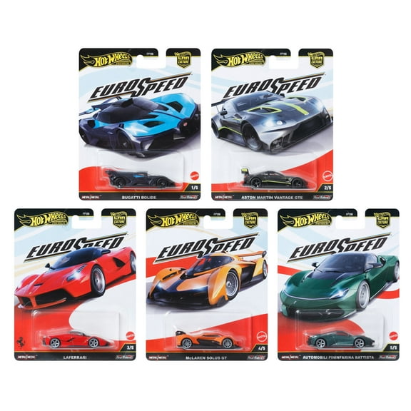 Hot Wheels Premium Car Culture 2025 Euro Speed FPY86-961L Set of 5