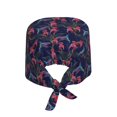 thumbnail image 2 of Salouo Flowers And Humming Bird Print Adjustable Working Caps,1 Pcs Working Hats Elastic Scrub Hats Elastic Tie Back Hats Unisex Nurse Scrub Cap Nurse Hats ,One Size, 2 of 7